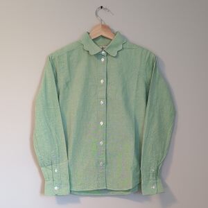 Kiel James Patrick Scallop Oxford in Light Green